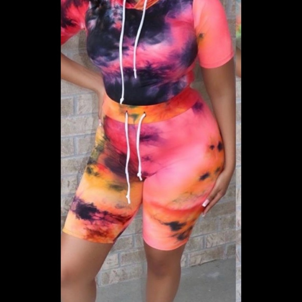 Vibrant Tie-Dye Two-Piece Set